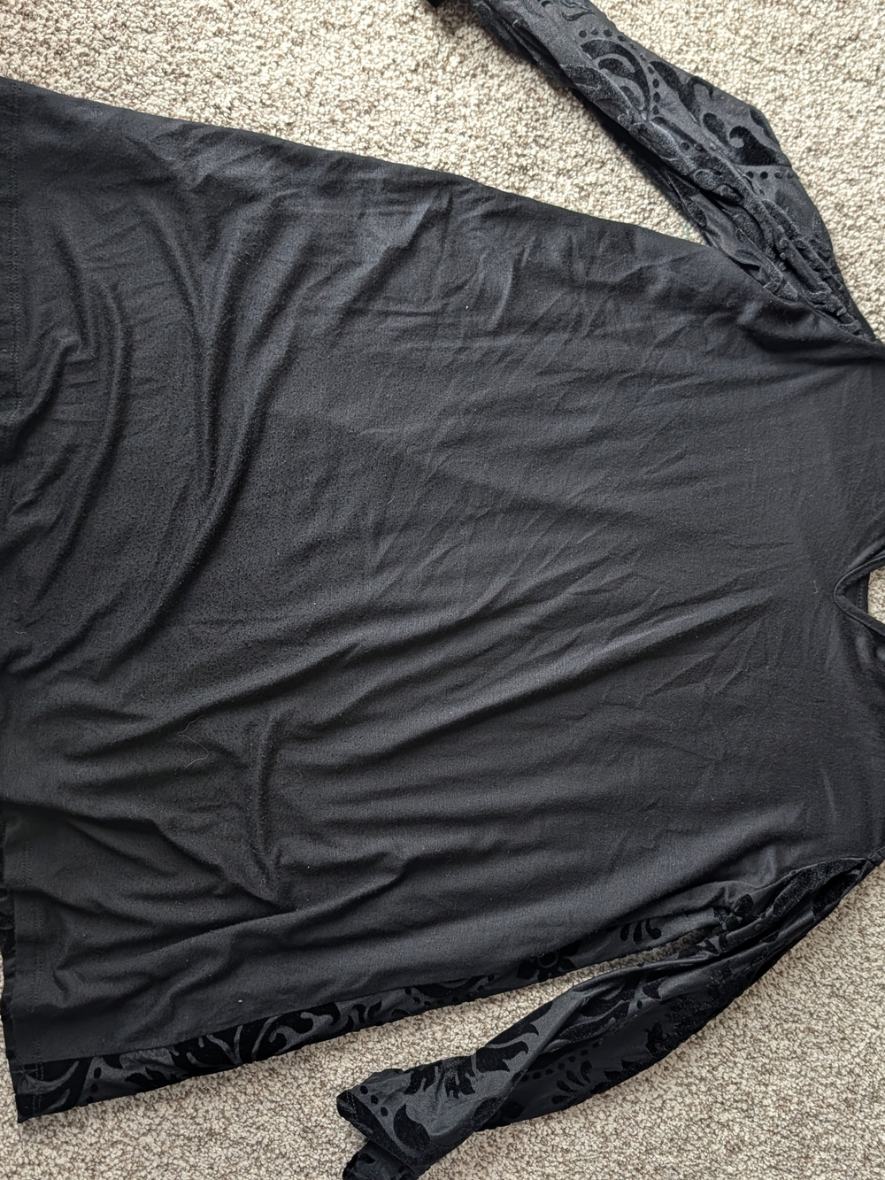 Maurices Velvet Burnout Whimsigoth Gothic Cold Shoulder - Picture 5 of 5